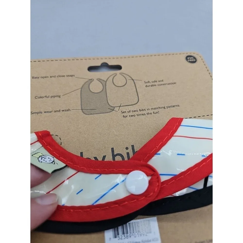 NEW Sugarbooger Mini Bib Gift Set‎ of 2 Vintage Alphabet New